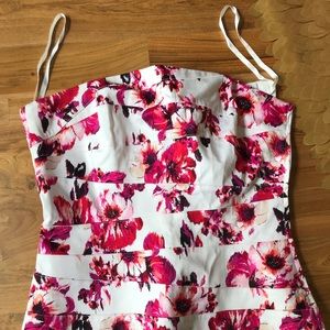 White House Black Market floral corset